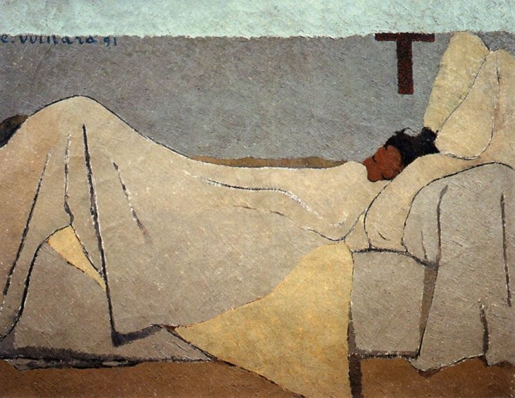 Edouard Vuillard- In Bed- 1891- Oil on canvas- 73 x 93 cm- Musée d-Orsay- Paris