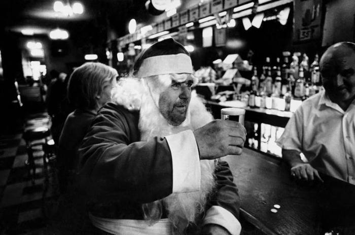 Bruce Gilden- -Santa drinking-- New York- 1968.jpg