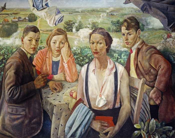 A Portrait Group- 1933- by James Cowie from the Scottish National Gallery of Modern Art’s True to Life show. Photograph Ruth Christie.jpg