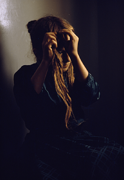 William Albert Allard, "Kathy Walter, Spring Creek Colony", Lewistown, Montana, 1969.png